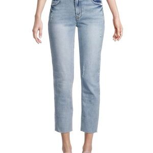 Kensie Women's Light Blue Straight Leg Jeans